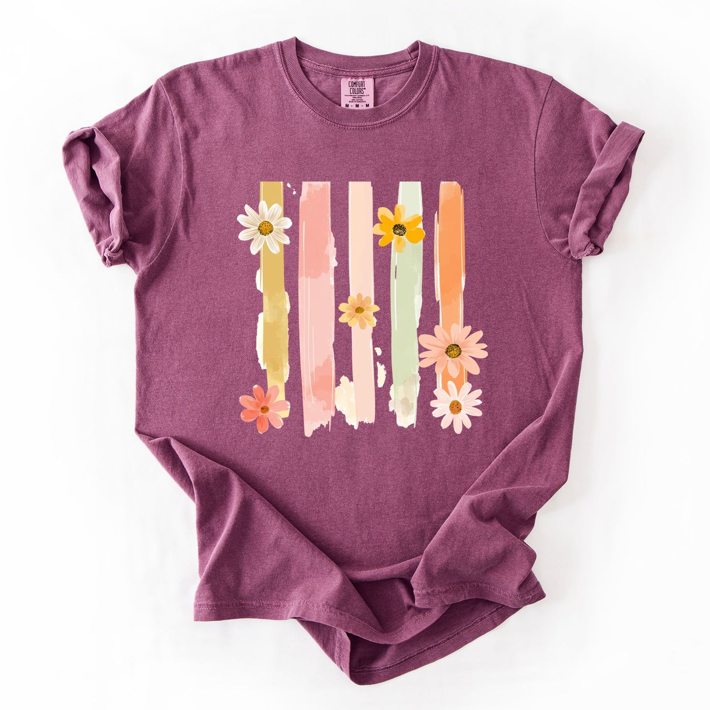 Spring Floral T-Shirt Women | Pastel Comfort Colors Tee | Cute Graphic Shirt – Berry T-Shirt