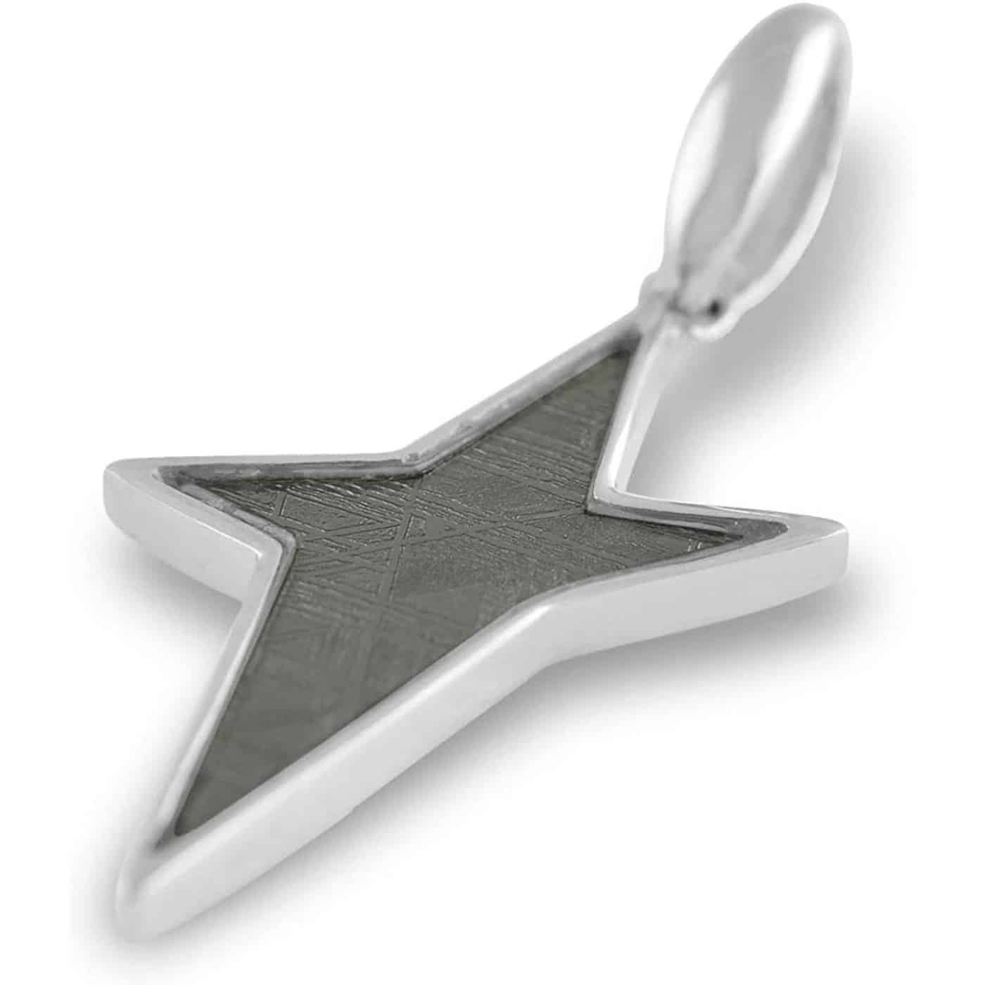 Starborn Muonionalusta Meteorite Star Pendant in Sterling Silver