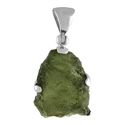 Starborn Natural Moldavite Sterling Silver Pendant (40ct)