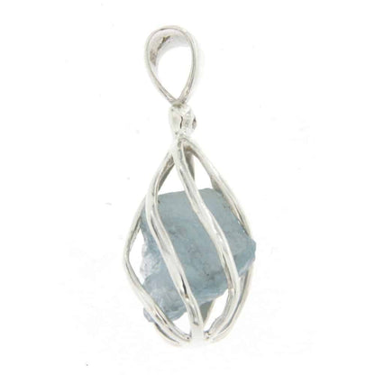 Starborn Sterling Silver Rough Aquamarine Pendant