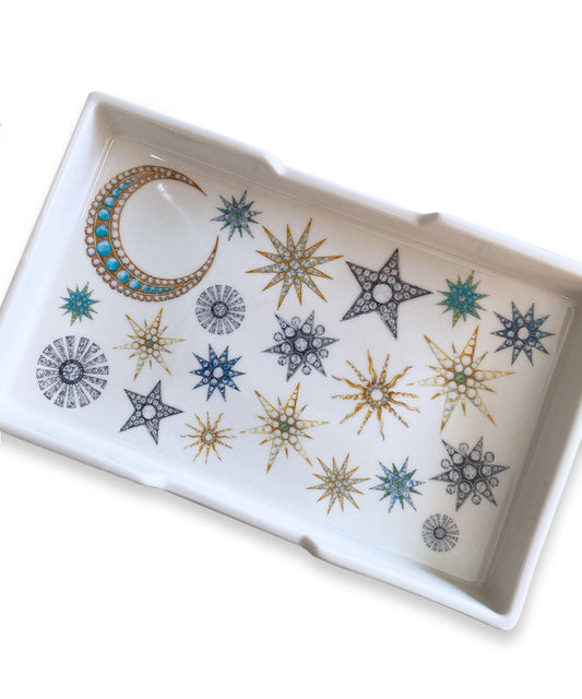 Victorian Inspired Moon & Stars Trinket Tray