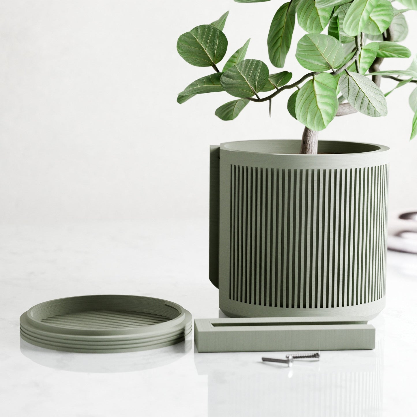 Hanging STREAM Wall Planter | Modern Cylindrical Plant Pot – Planter