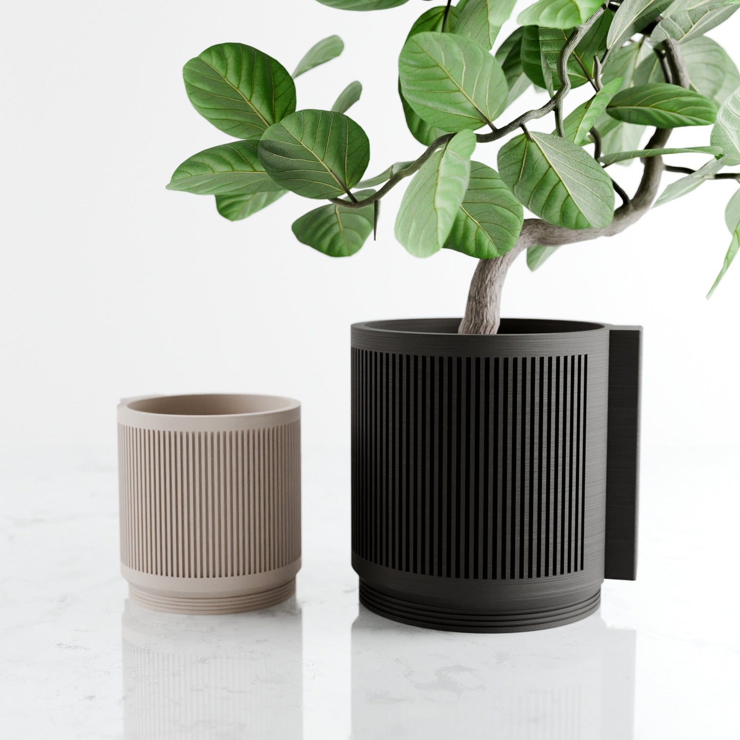 Hanging STREAM Wall Planter | Modern Cylindrical Plant Pot – Planter