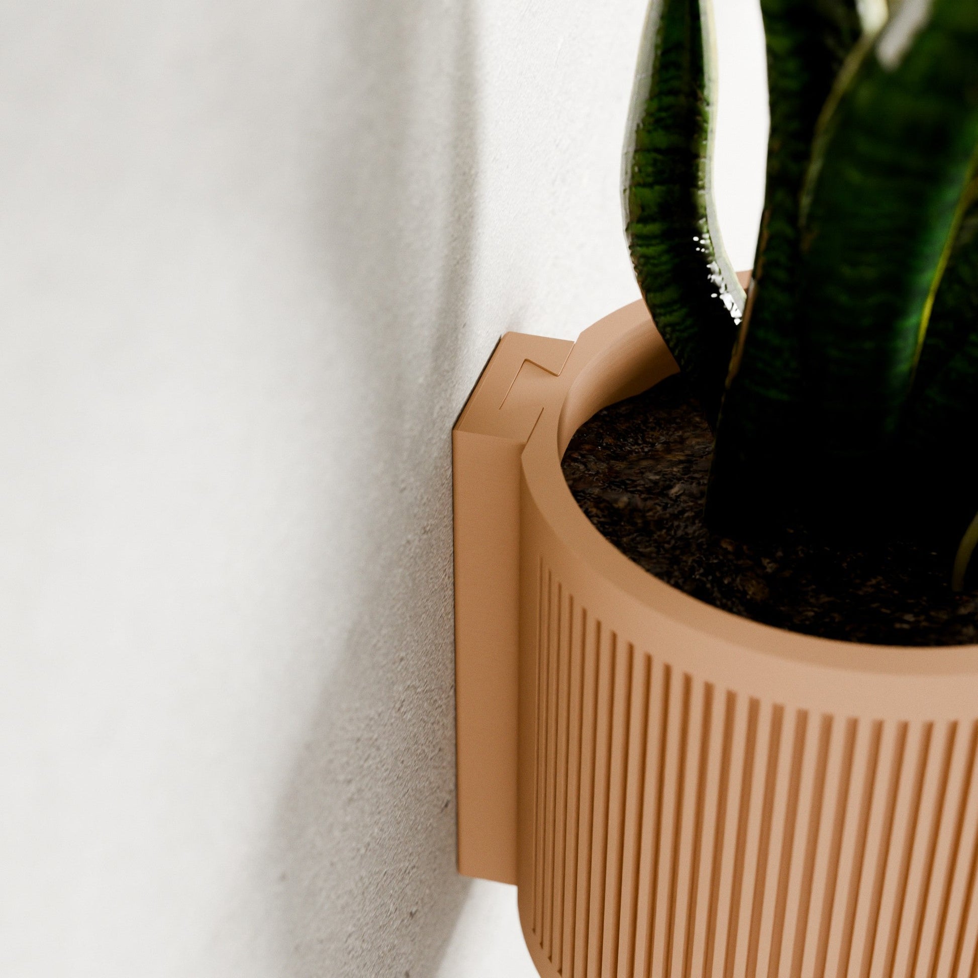 Hanging STREAM Wall Planter | Modern Cylindrical Plant Pot – Planter