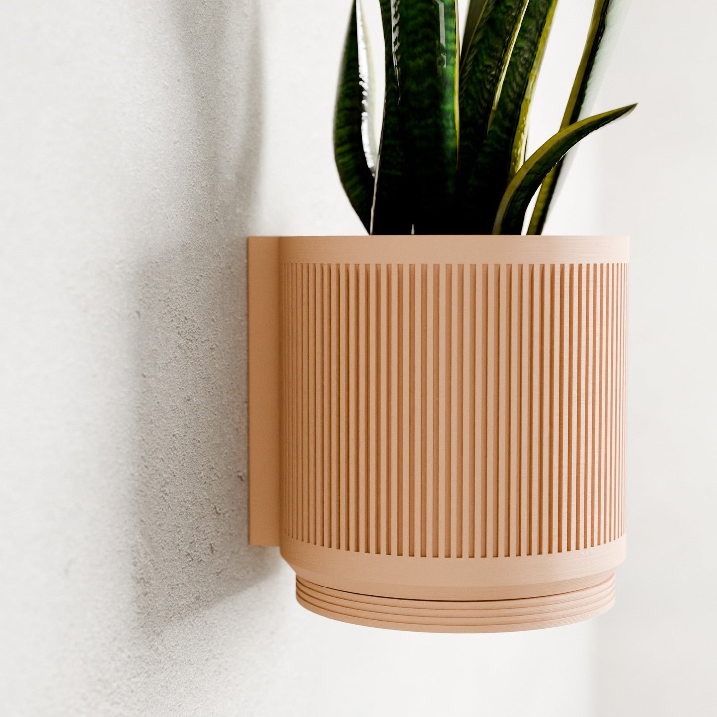Hanging STREAM Wall Planter | Modern Cylindrical Plant Pot – Planter