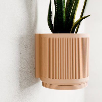 Hanging STREAM Wall Planter | Modern Cylindrical Plant Pot – Planter