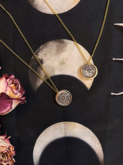 Strophalos of Hecate Wheel Porcelain Talisman - Necklace – Jewelry