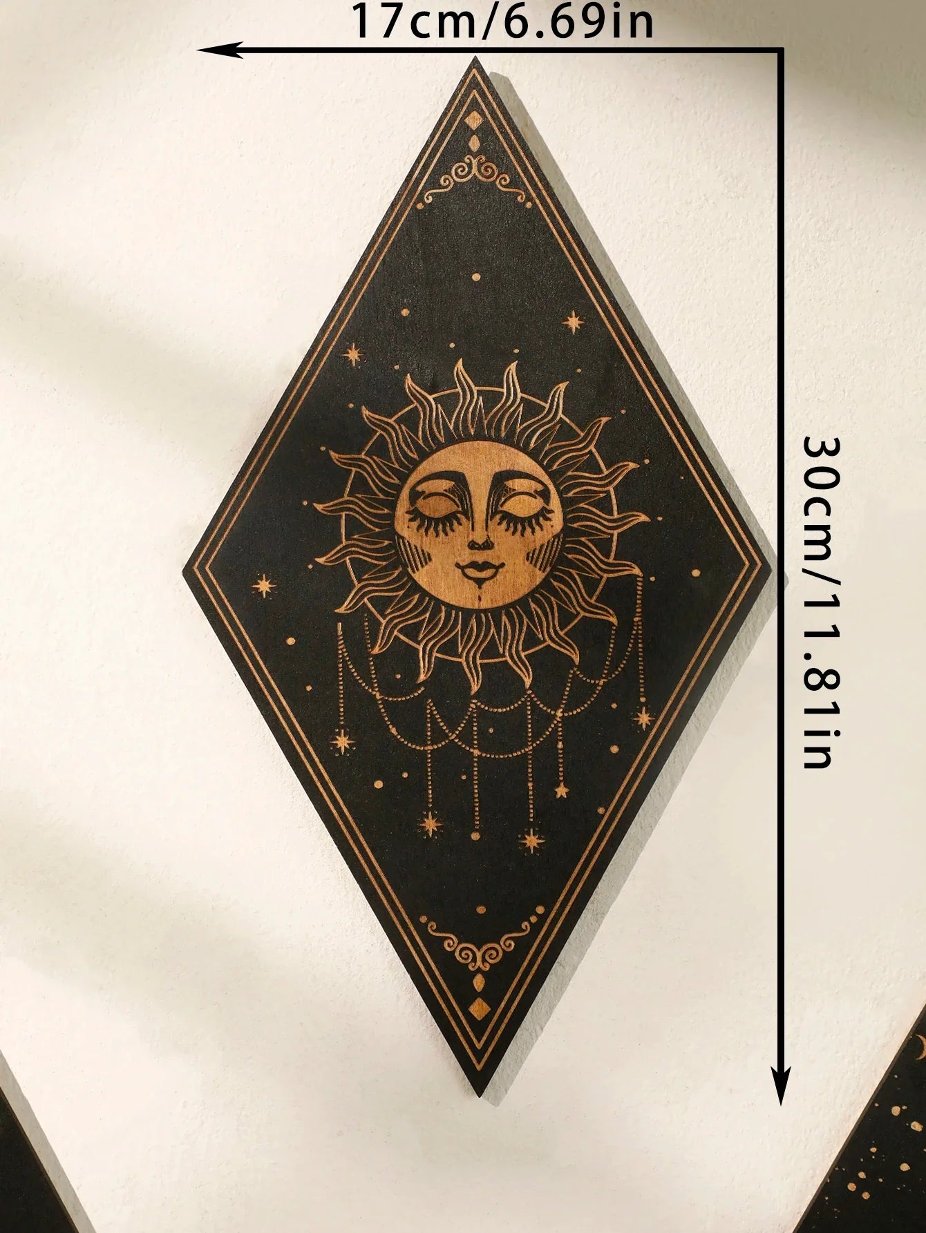 Wood Witchy Wall Plaques – SUN 1 PC home decor