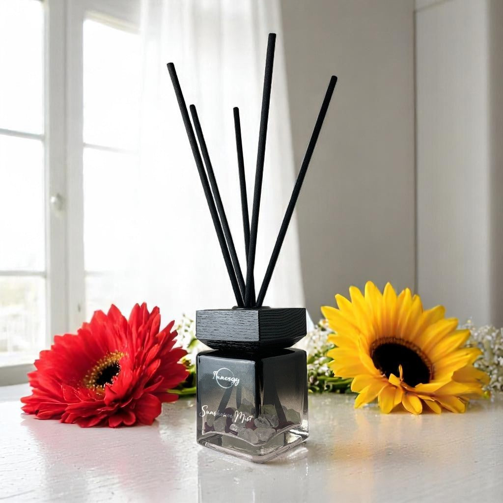 Sunshower Mist Crystal-Enhanced Reed Oil Diffuser, 100ml