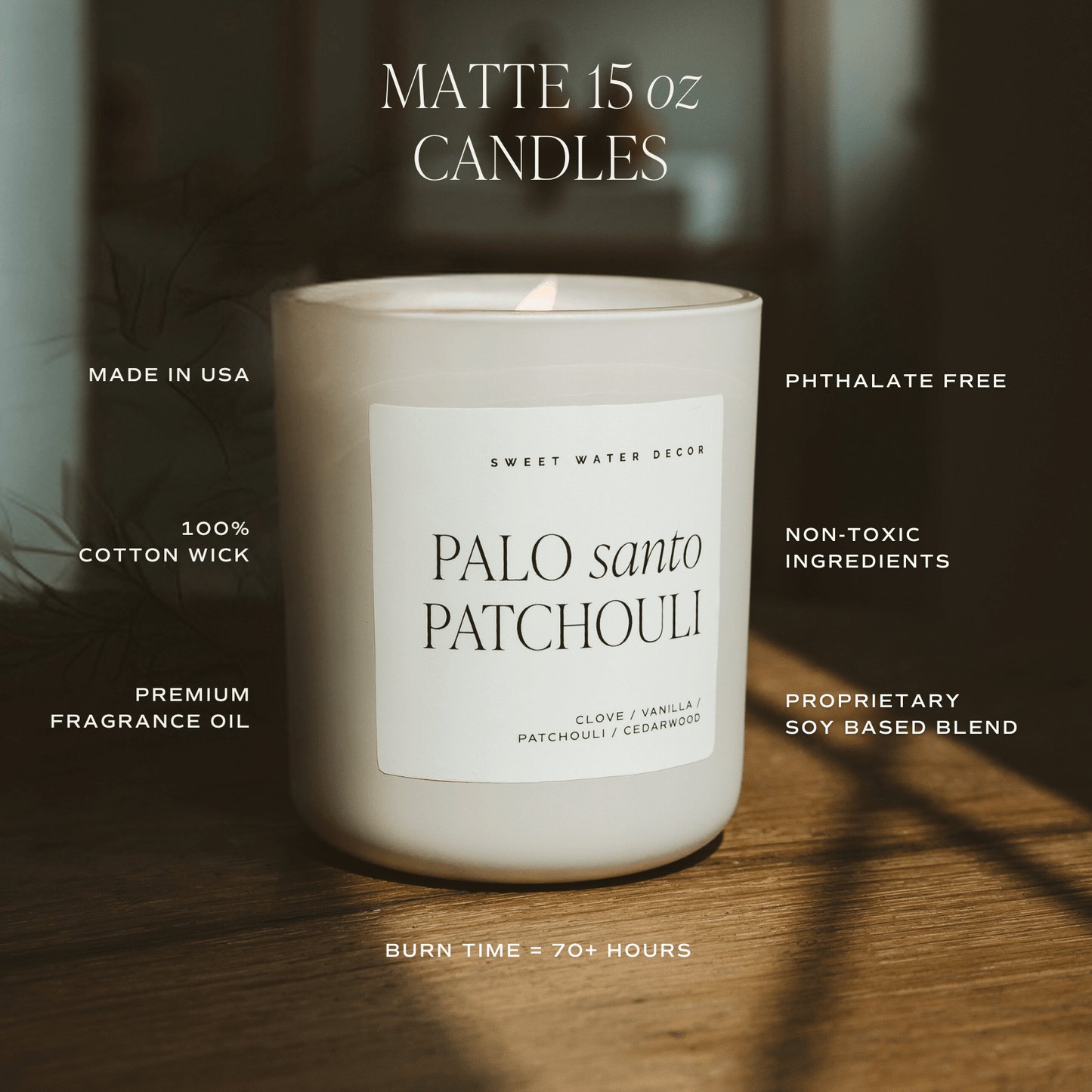 Flower Shop Scented Candle - 15oz Soy Wax Candle with Wood Lid – Candles