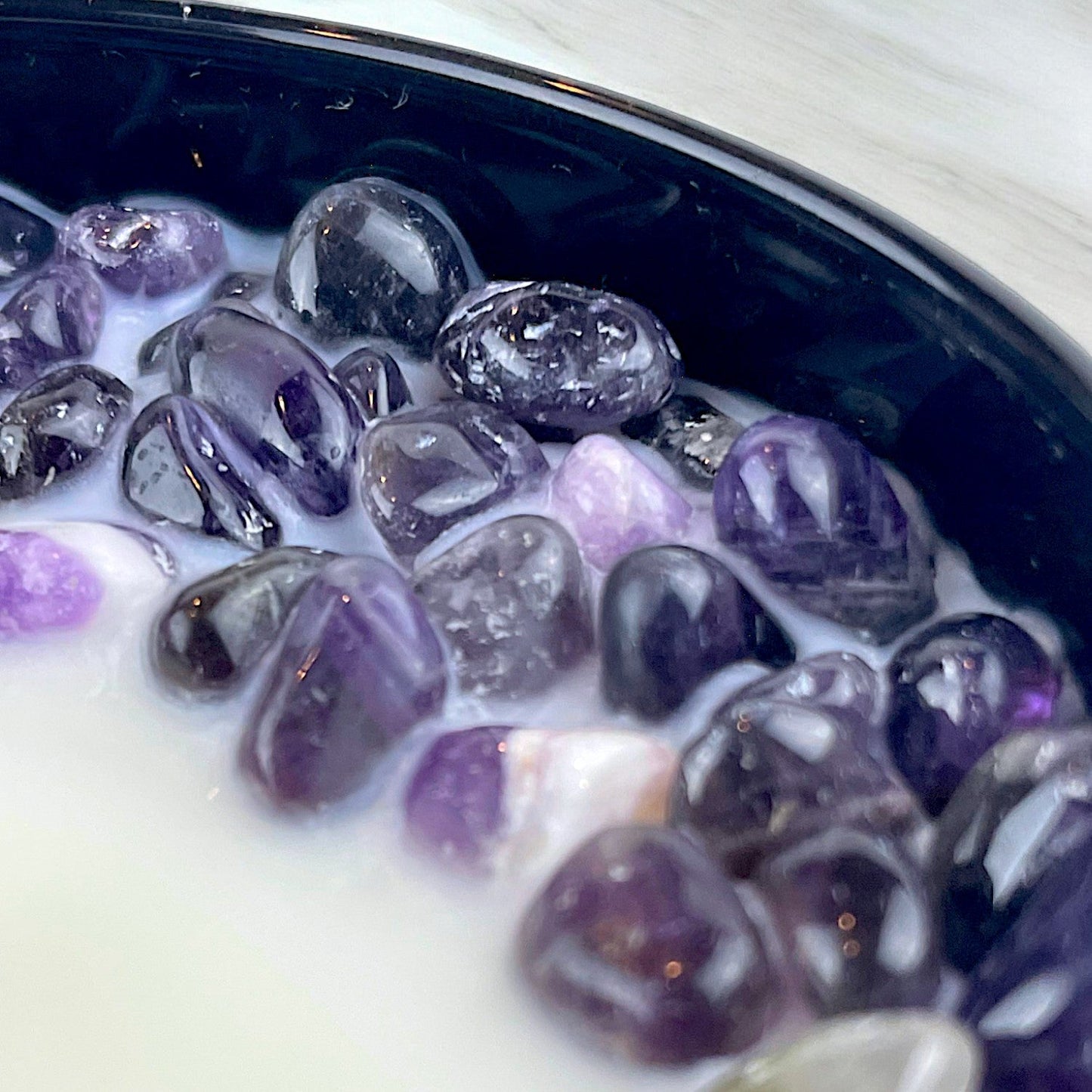 Third-Eye Chakra Crystal Candle with Kyanite | Coconut-Soy Wax Candle, 9oz