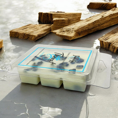 Throat Chakra Crystal-Enhanced Premium Coconut-Soy Wax Melts