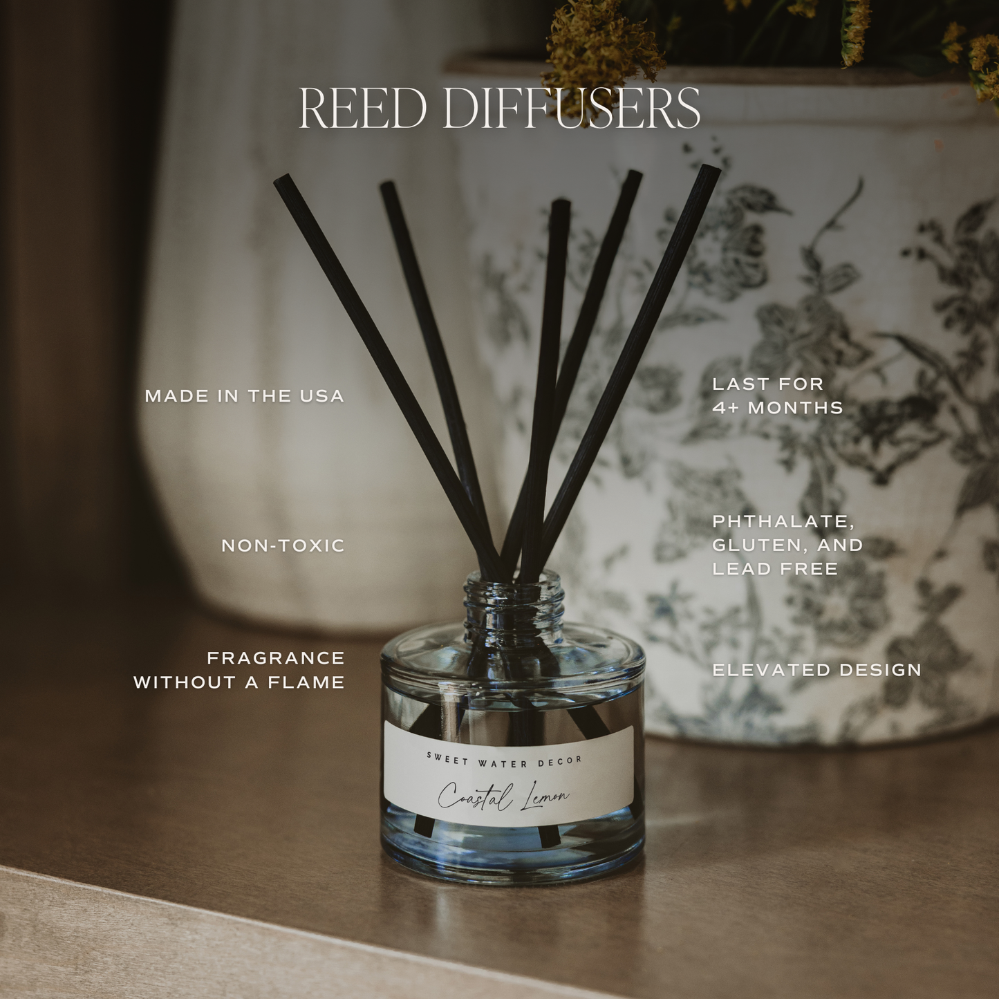 Stress Relief Reed Diffuser - Eucalyptus Lavender – Reed Diffusers