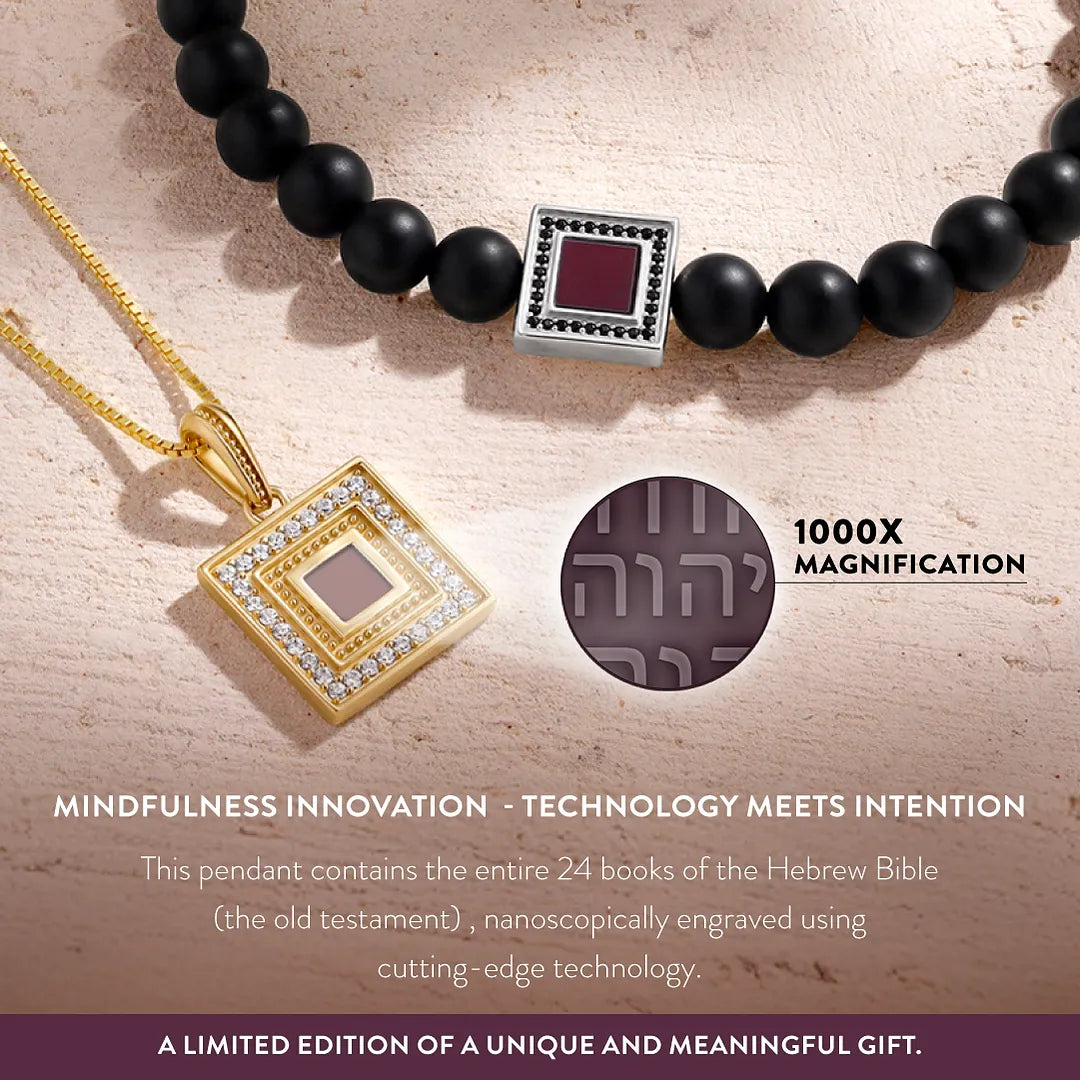 Illuminated Vision Sapphire Torah Nano Chip Necklace – Necklaces - Womens