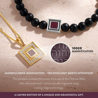 Illuminated Vision Sapphire Torah Nano Chip Necklace – Necklaces - Womens
