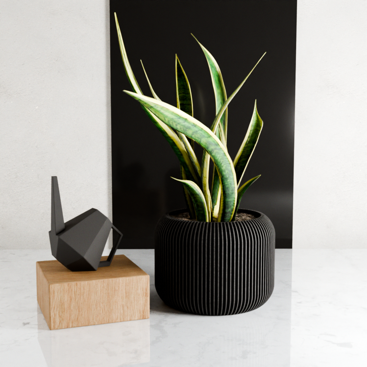 Orbis Planter – Midnight Black Planter