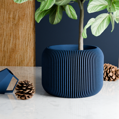 Orbis Planter – Navy Blue Planter