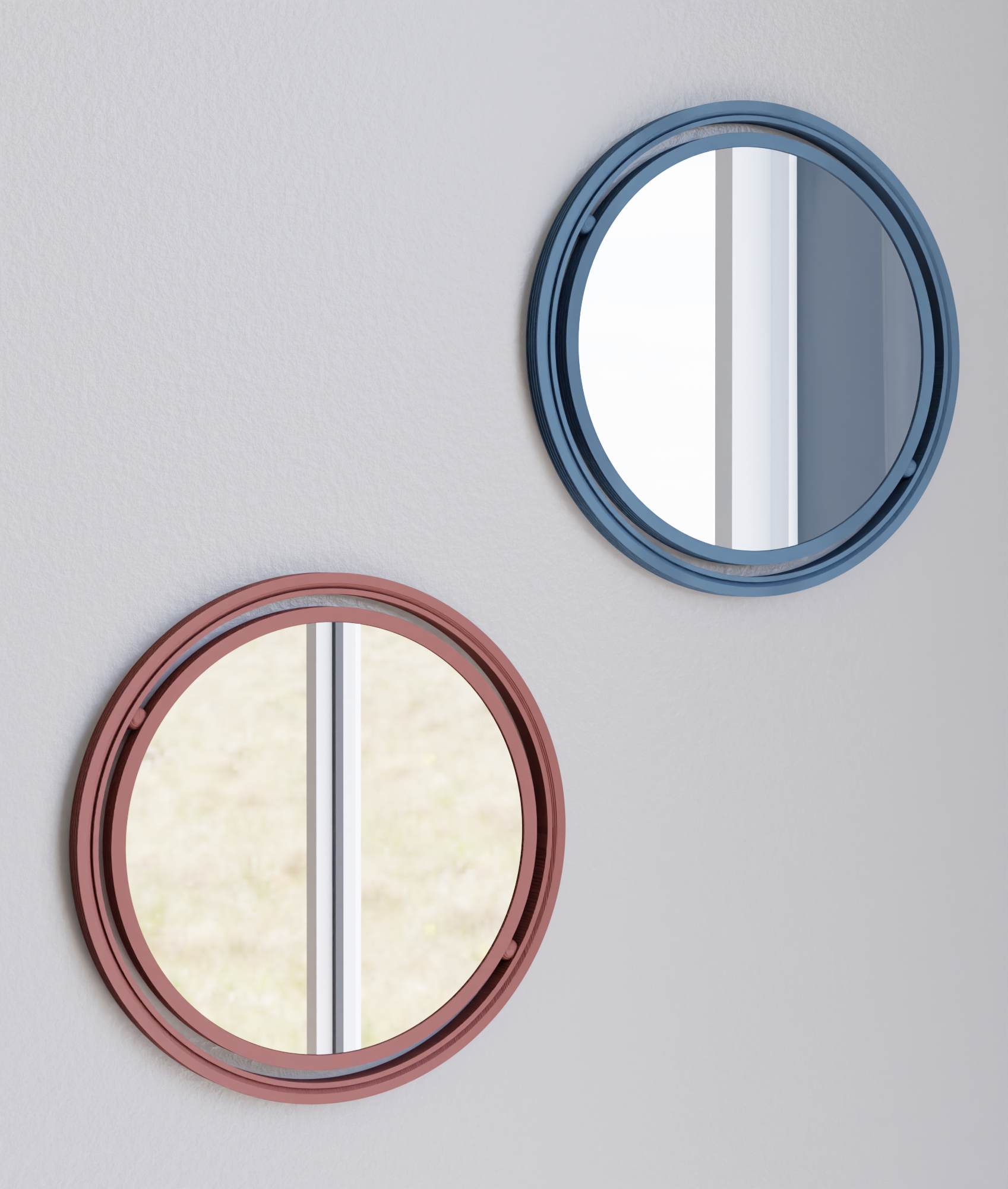 SET OF 3 GLOBE Mirror – Set of 3 Terracotta Mirror
