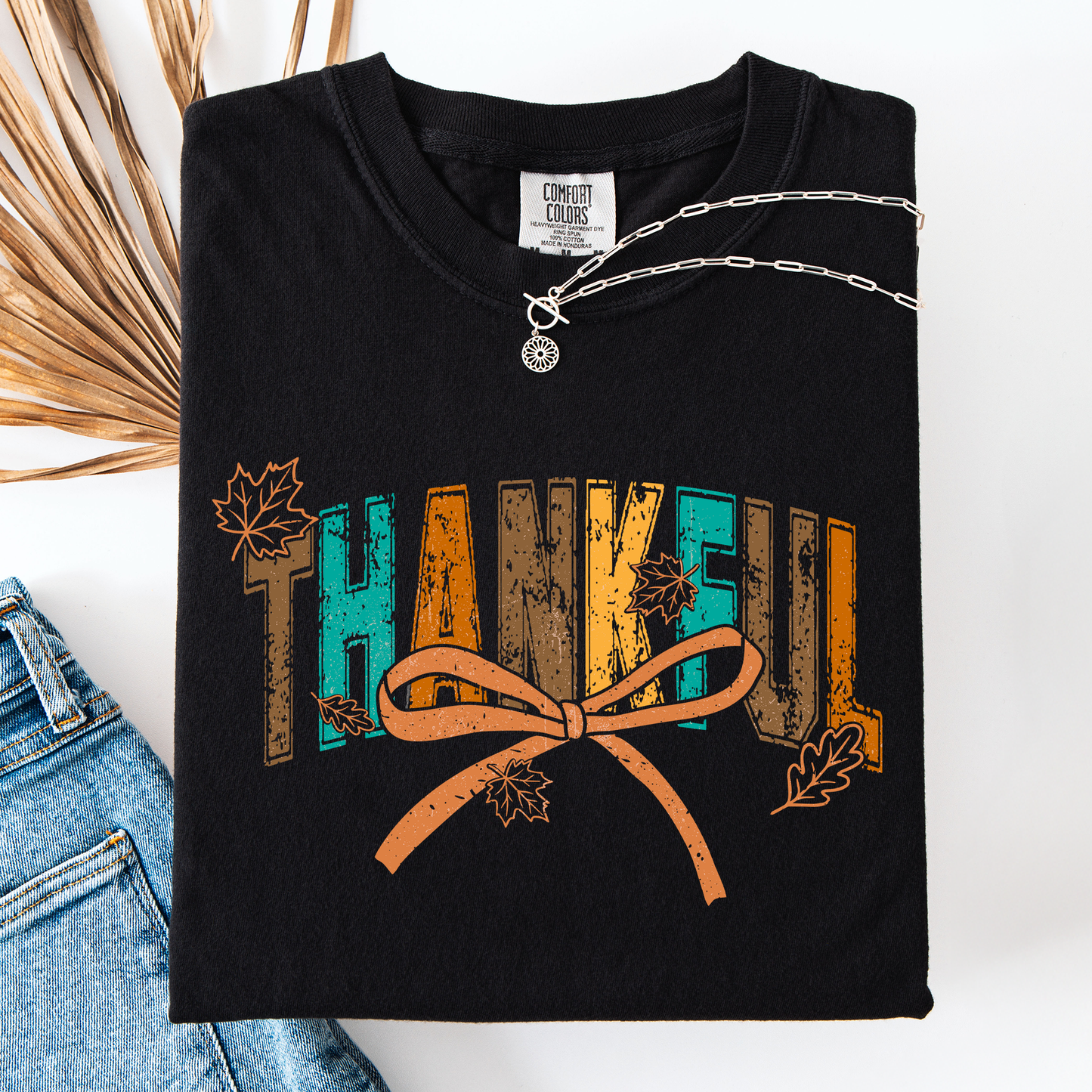 Thankful (Autumn or Thanksgiving) Comfort Colors T-Shirt