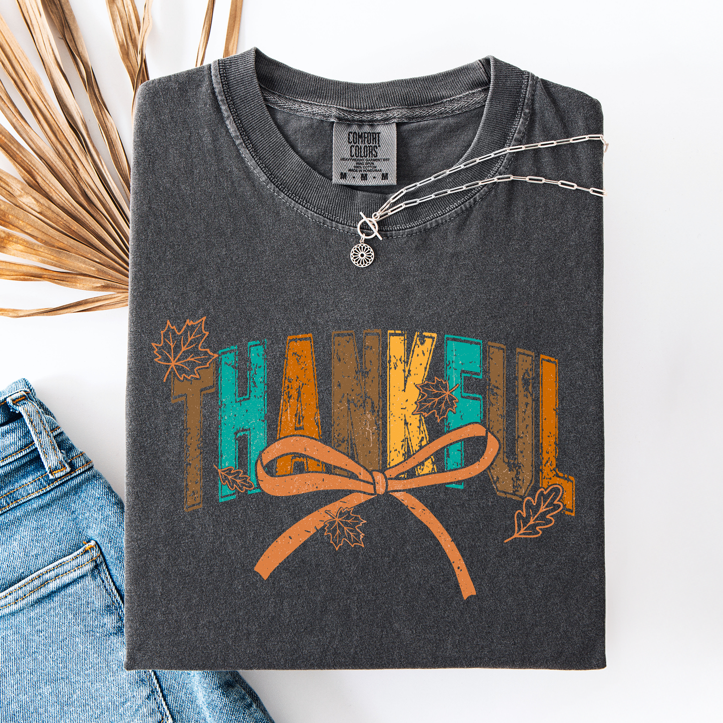 Thankful (Autumn or Thanksgiving) Comfort Colors T-Shirt