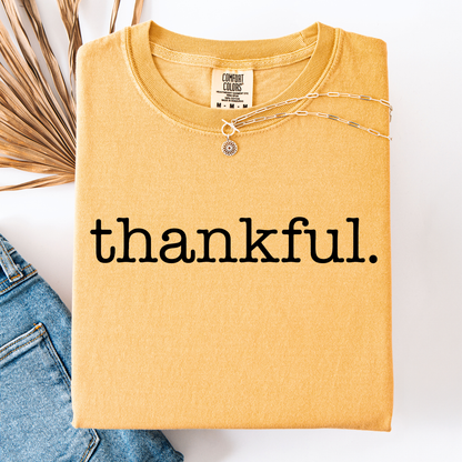 Thankful, Minimalist, Thanksgiving, Autumn, Fall, Comfort Colors T-Shirt