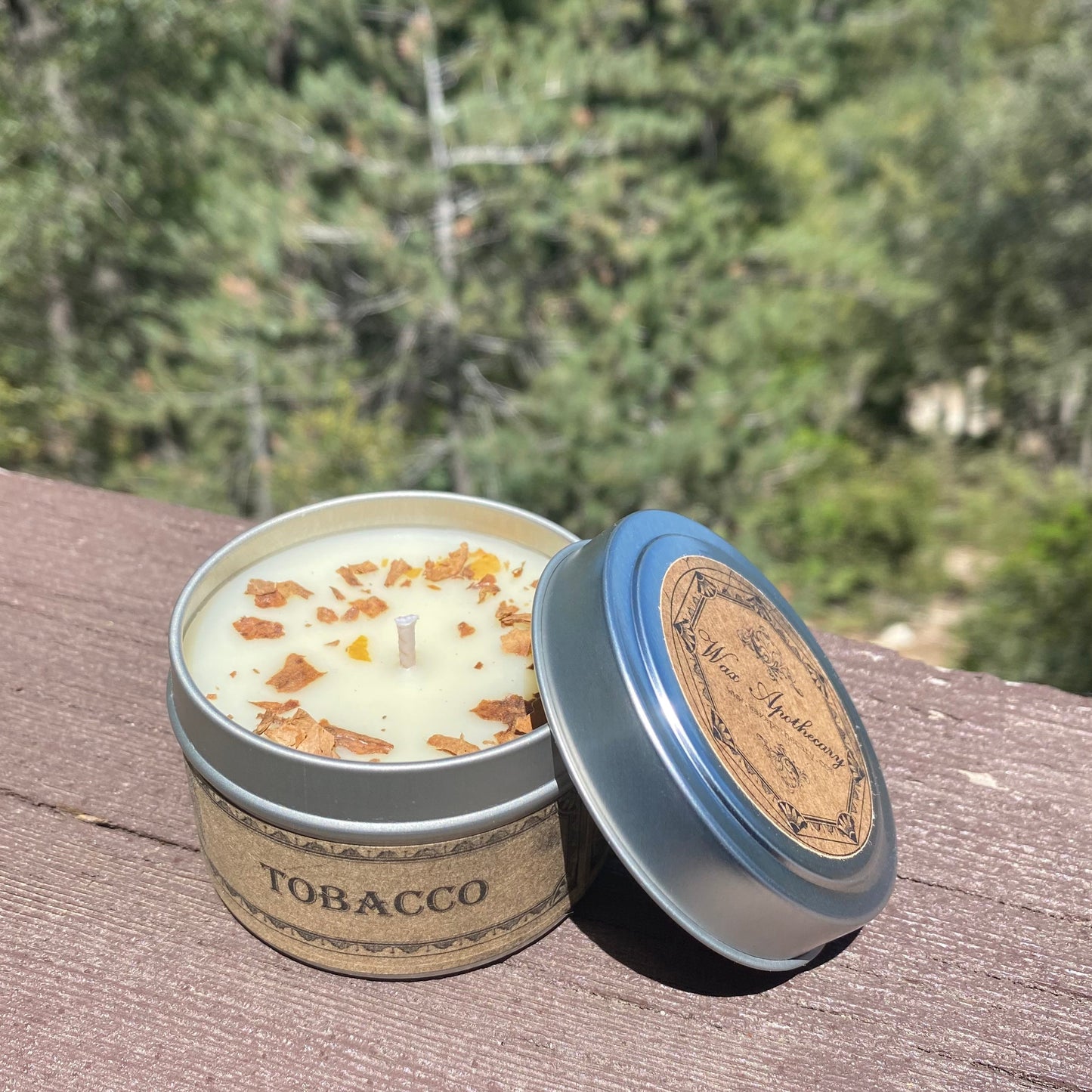 Tobacco Botanical Candle Travel Tin