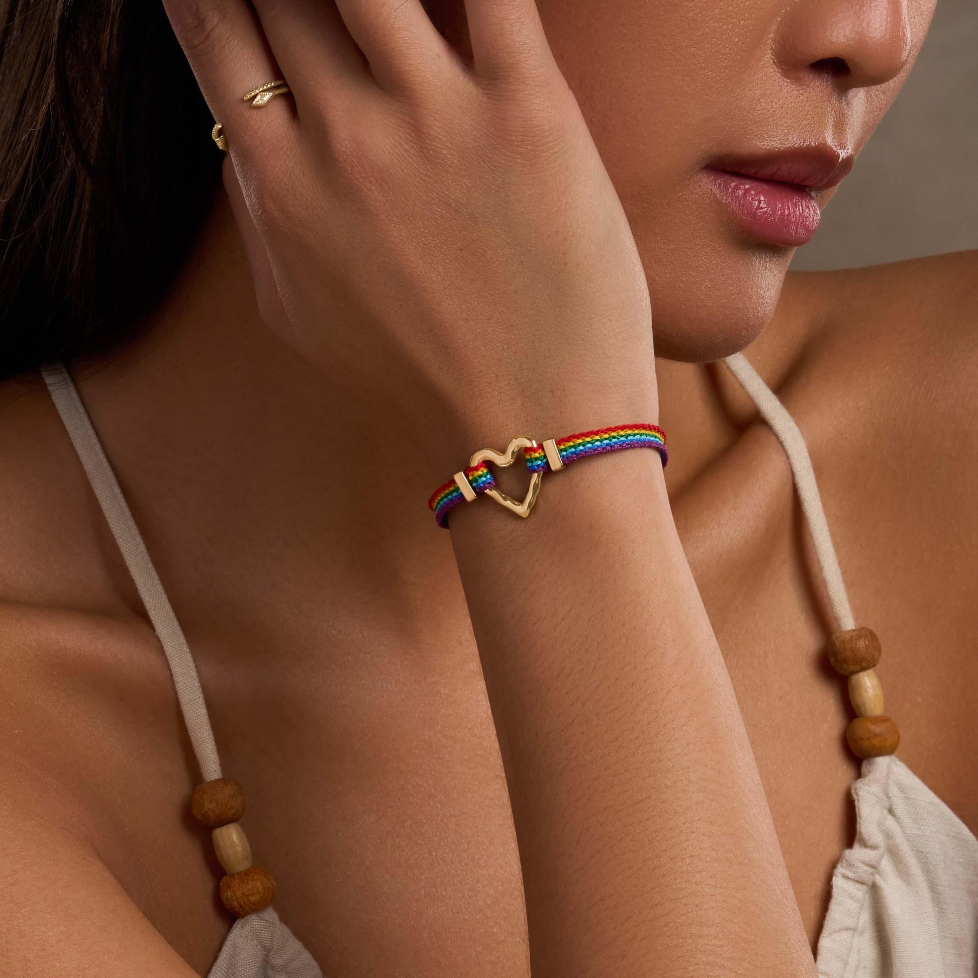 Soulful Connection Heart Rainbow Bracelet – Bracelets - Womens