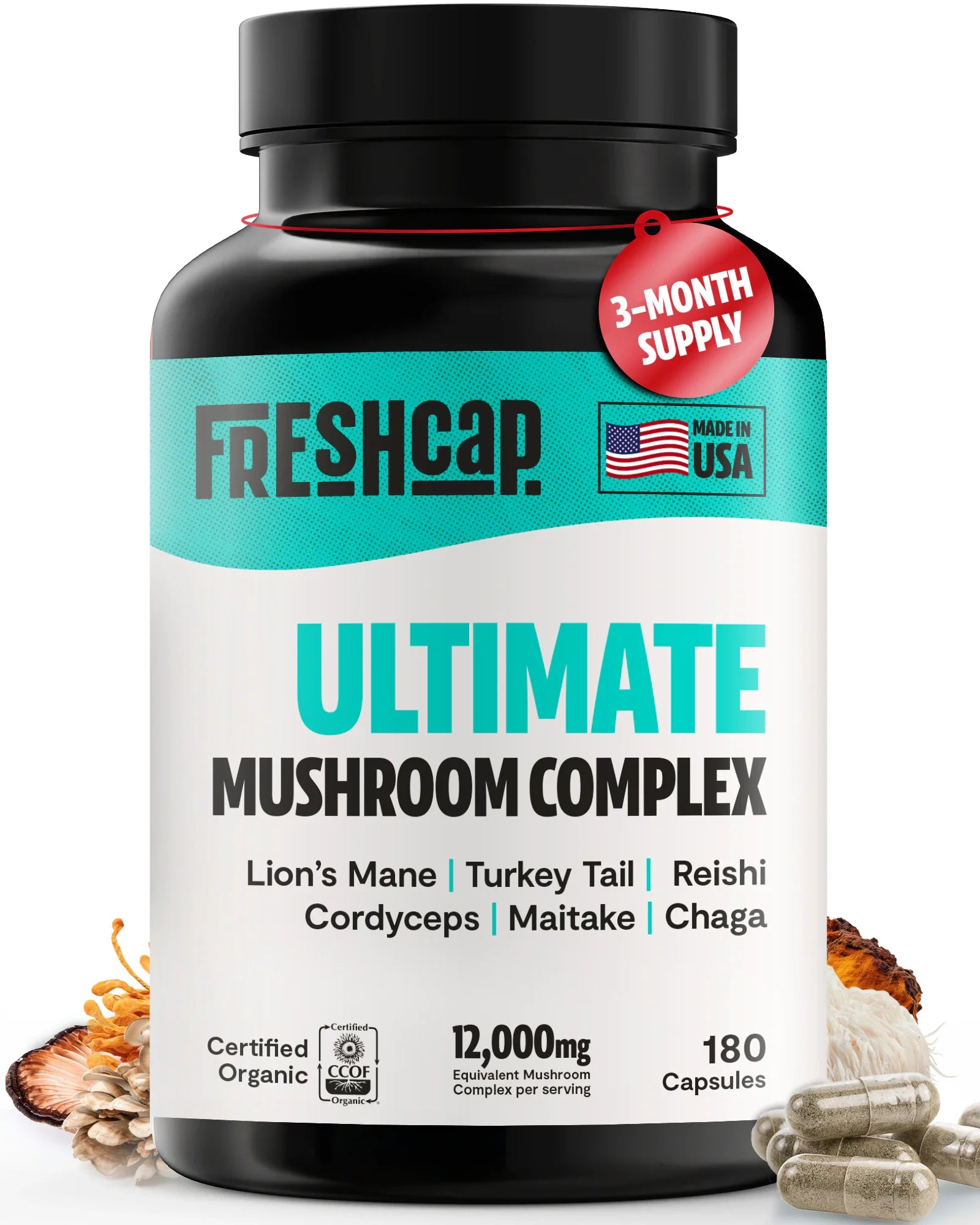 Ultimate Mushroom Complex Capsules – 180 Capsules Capsules