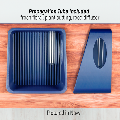 3D Printed Wall Shelf with Glass Tube for Plant Propagation