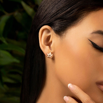 Lush Virtue - Lotus Flower Stud Earrings – Earrings - Womens