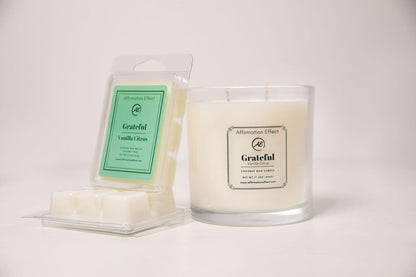 "Grateful" Affirmation Candle - 17.5 oz