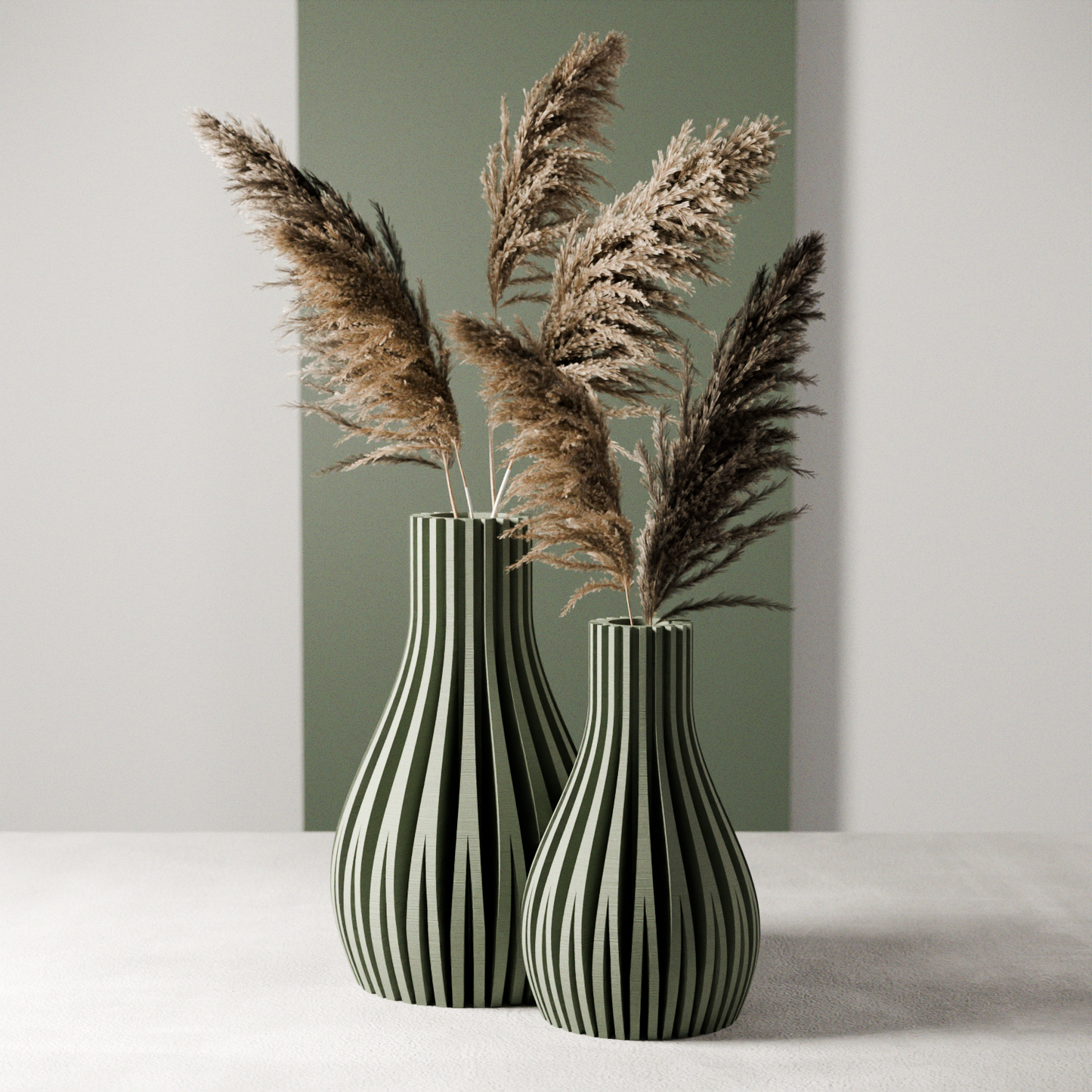 WILLOW Vase – Muted Green Vase