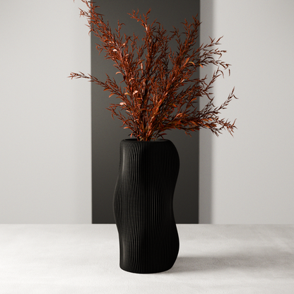 BUBBLY Vase – 9.4 Inches Midnight Black Vase