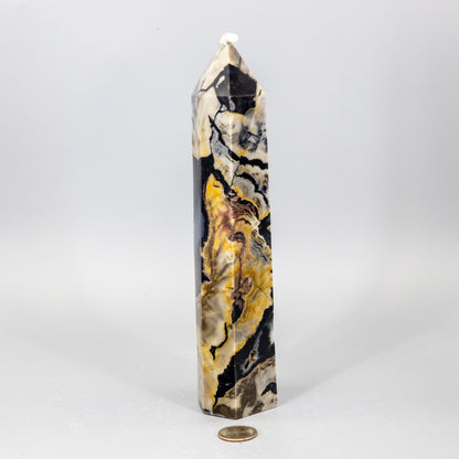 Volcano Agate Crystal Tower – XL UV Reactive