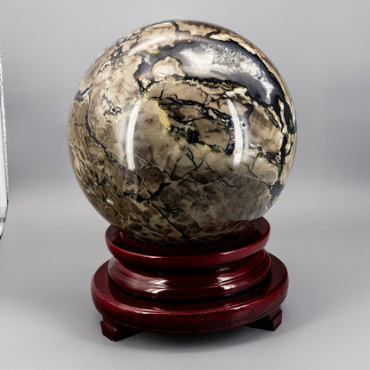 Volcano Agate Sphere XXL HUGE 252mm UV Reactive – Spheres