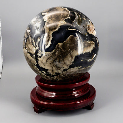 Volcano Agate Sphere XXL HUGE 252mm UV Reactive – Spheres