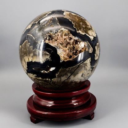 Volcano Agate Sphere XXL HUGE 252mm UV Reactive – Spheres