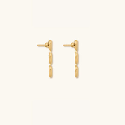 Triple Blessings Evil Eye Mother of Pearl Earrings – Earrings - Womens