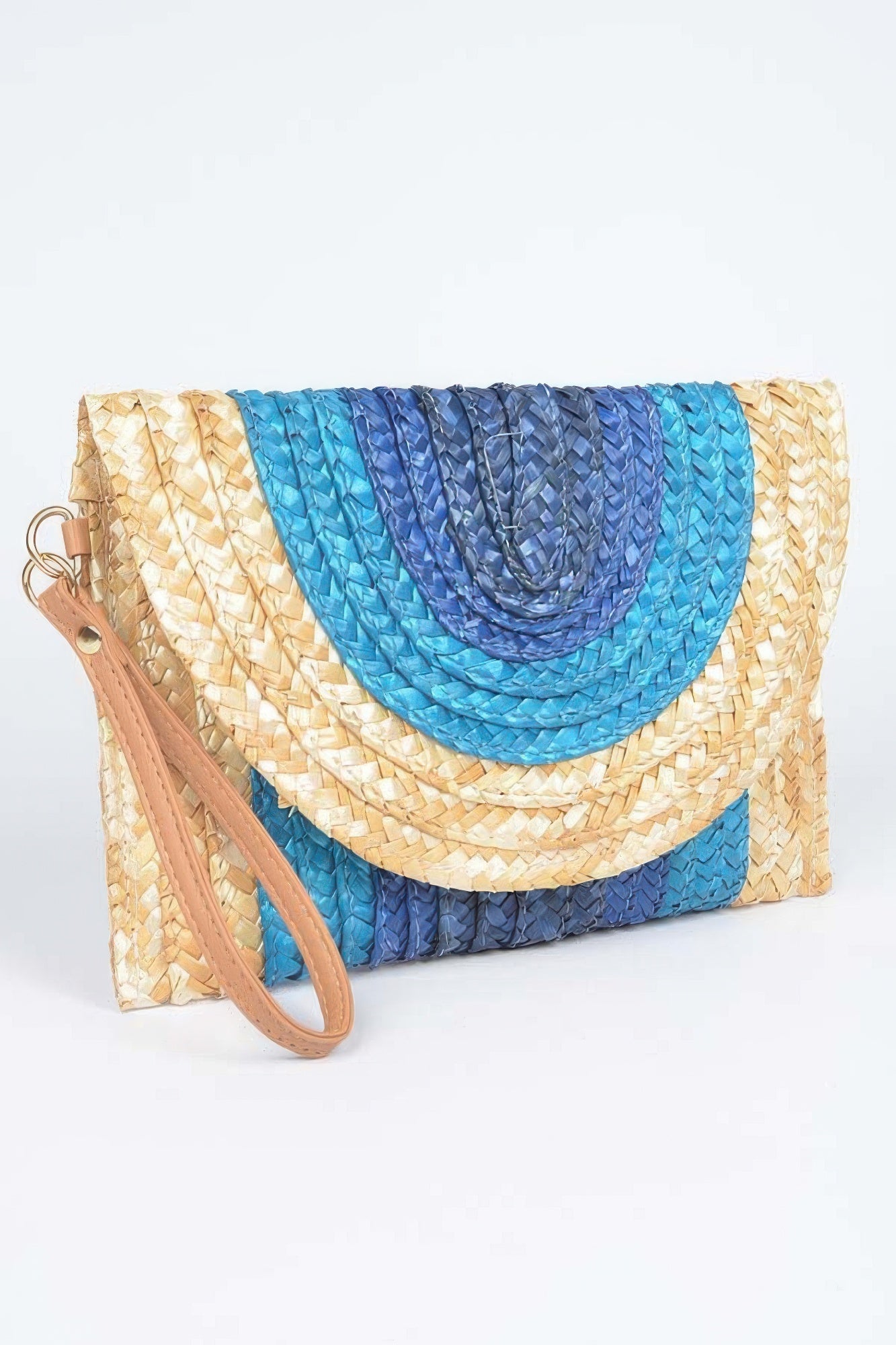Straw Coloful Envelope Clutch –