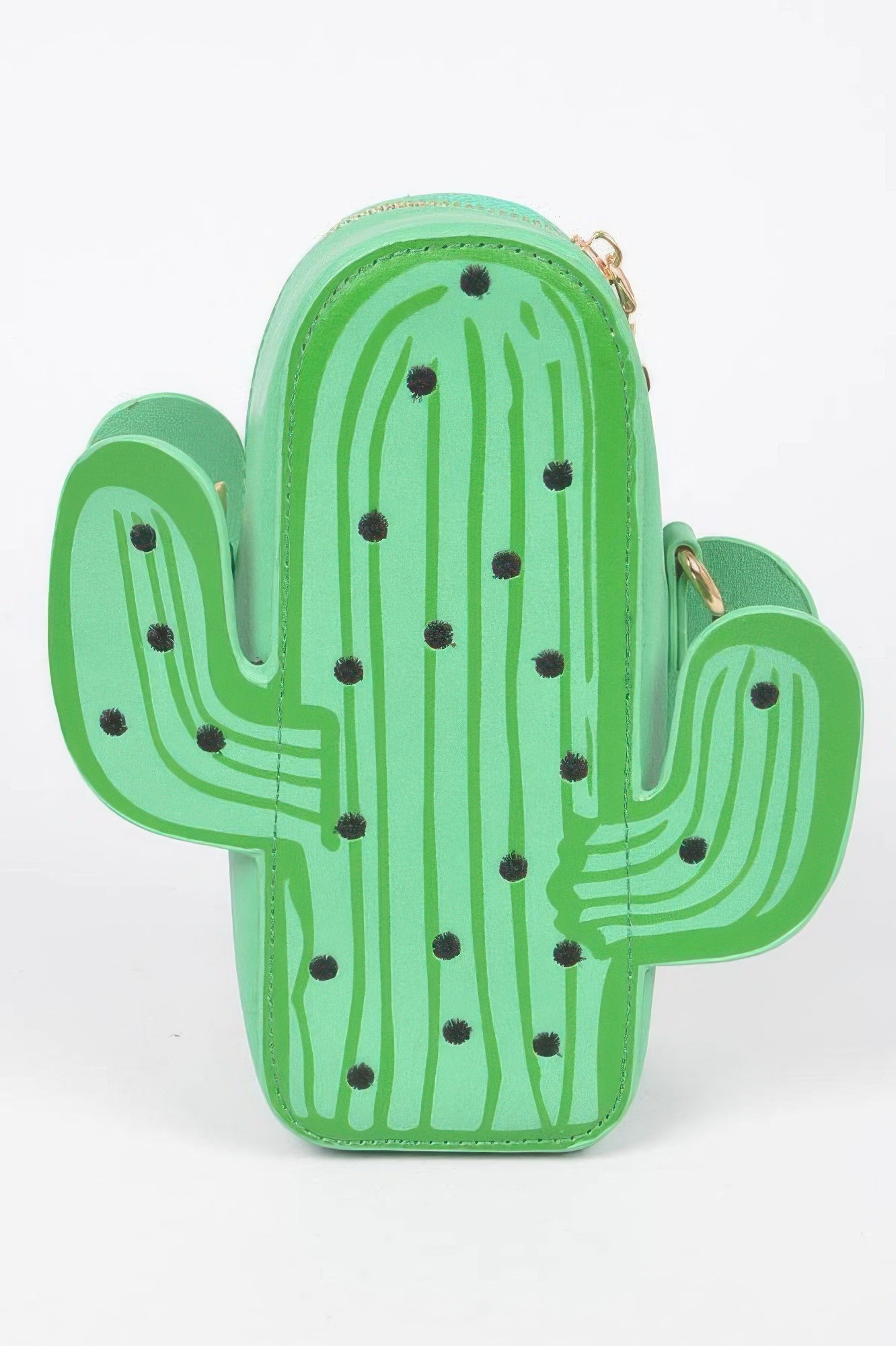 Faux Leather Cactus Crossbody Bag –