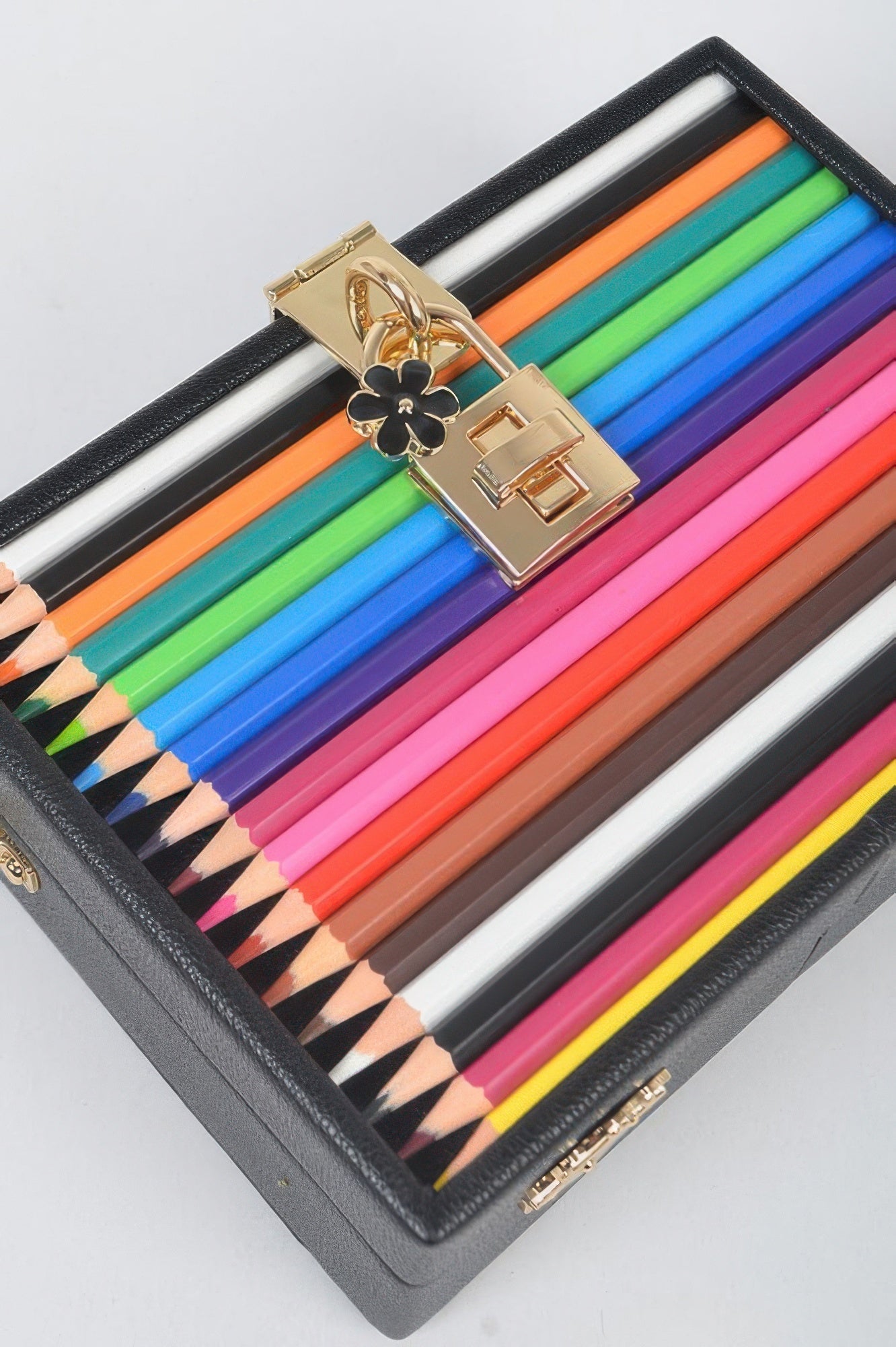 Pencil Case With Key And Lock Clutch –