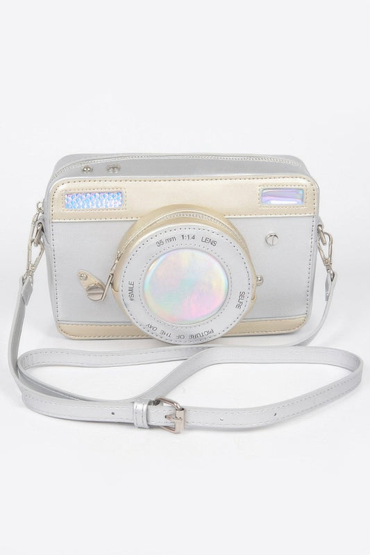 Camera Novelty Bag – Silver