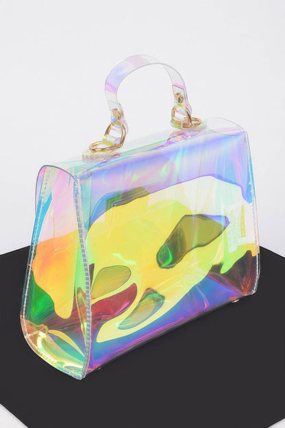 Hologram Transparent Crossbody Bag –