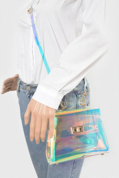 Hologram Transparent Crossbody Bag –