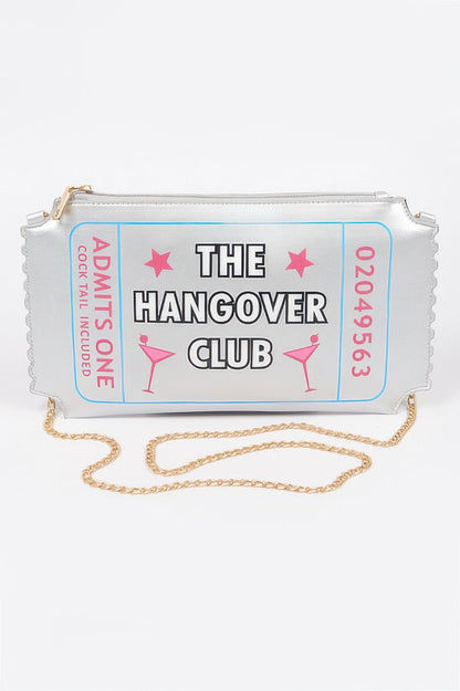 The Hangover Club Clutch – Silver