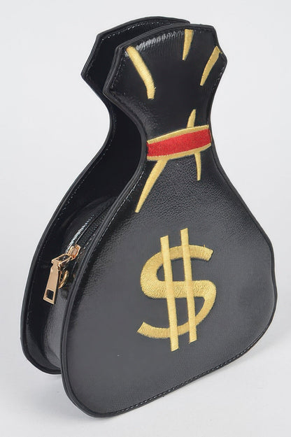 Money Bag Shiny Clutch –