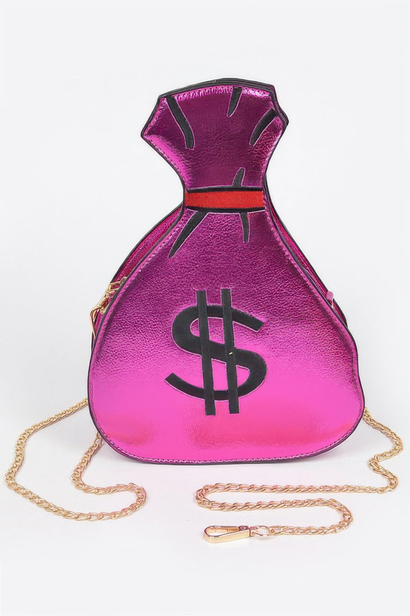 Money Bag Shiny Clutch –
