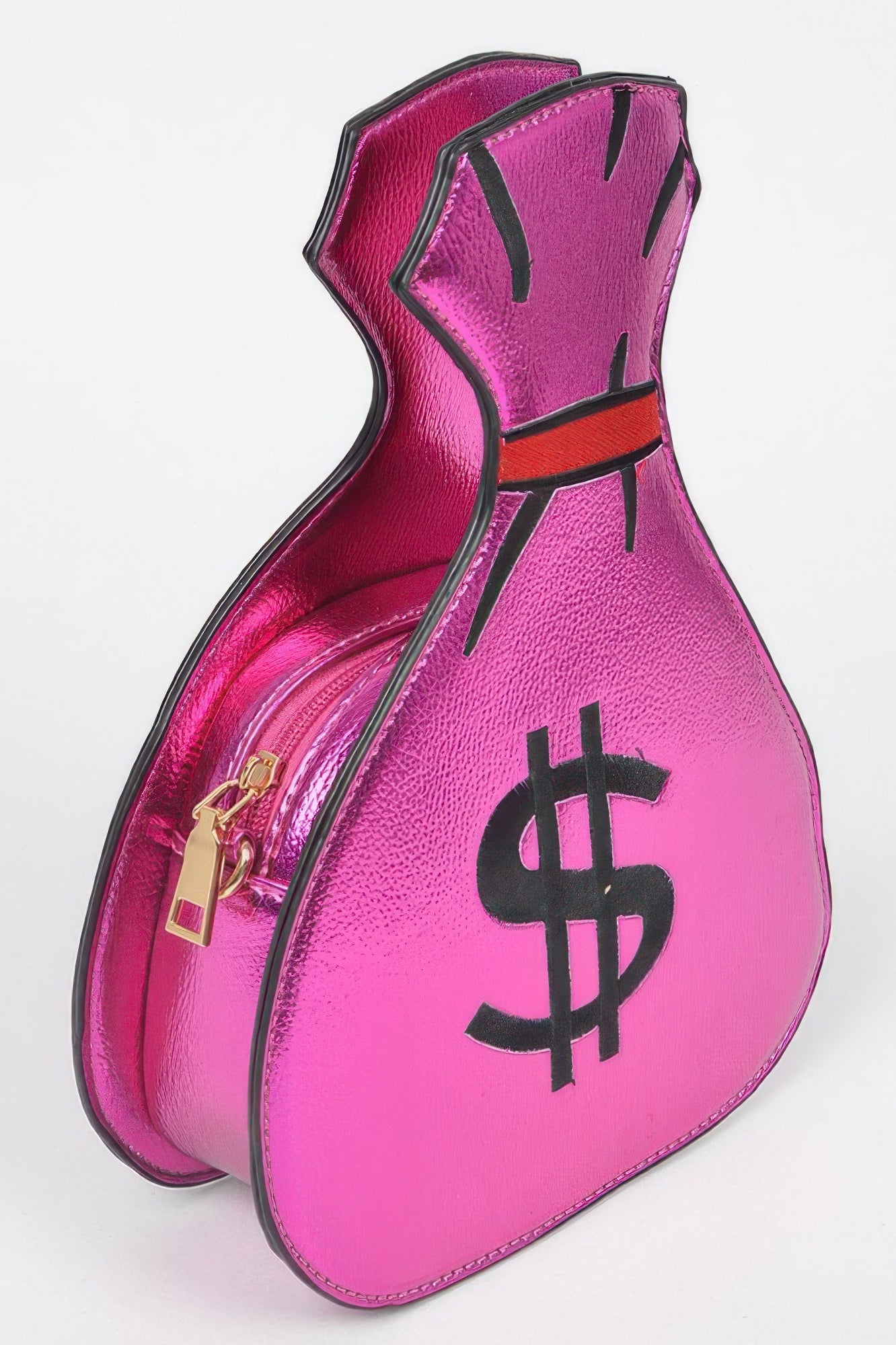 Money Bag Shiny Clutch –