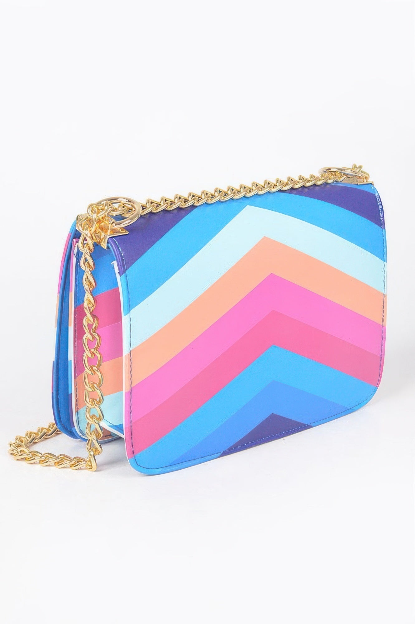 Multi Color Flap Chain Shoulder Bag –