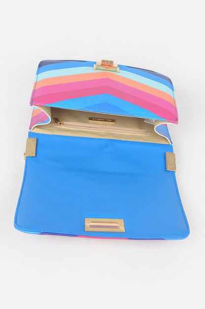 Multi Color Flap Chain Shoulder Bag – Multicolor 3
